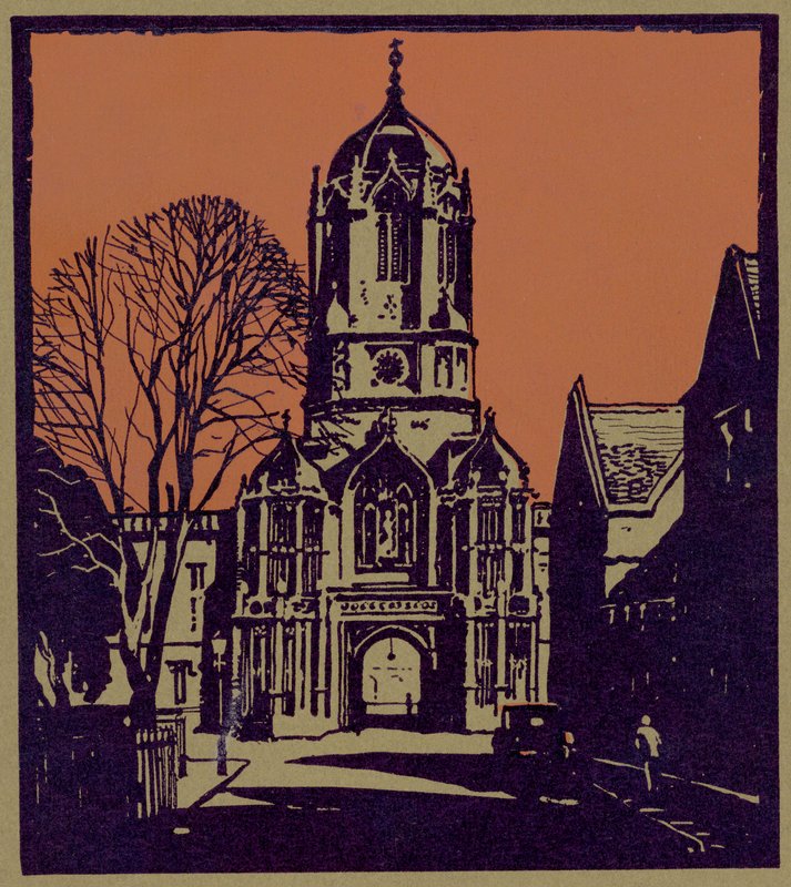 Tom Tower, Christ Church (fametszet) alkotó: (after) English photographer
