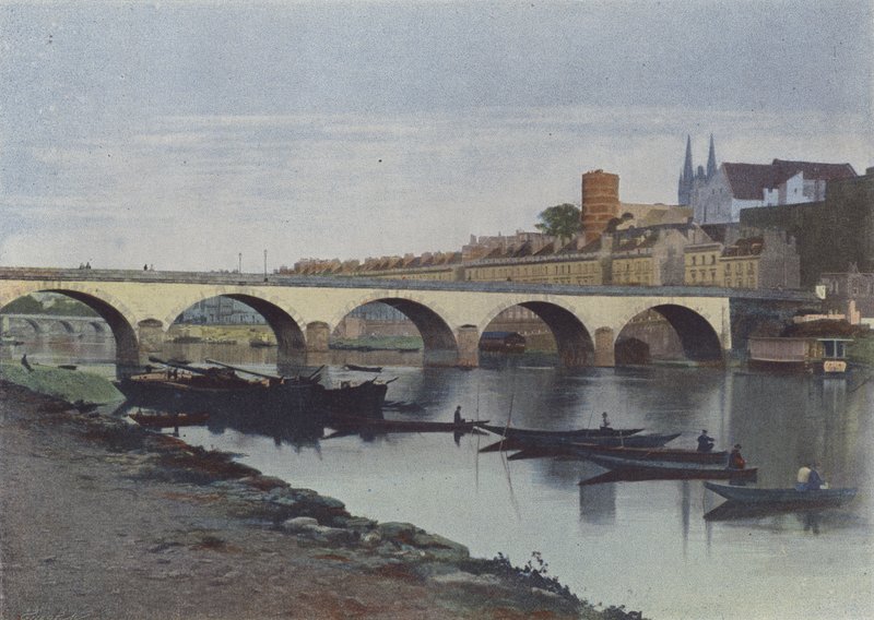 Angers, La Maine (színes fotó) alkotó: (after) French Photographer