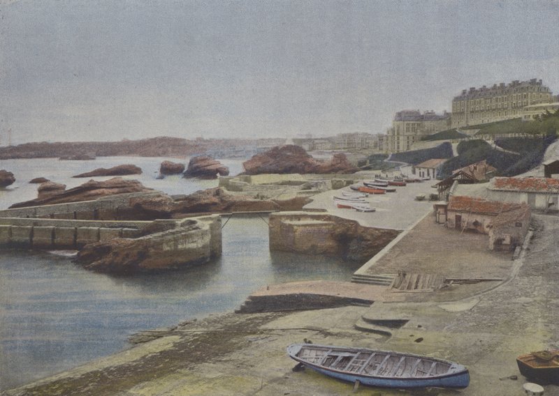 Biarritz, Port-Vieux (színes fotó) alkotó: (after) French Photographer