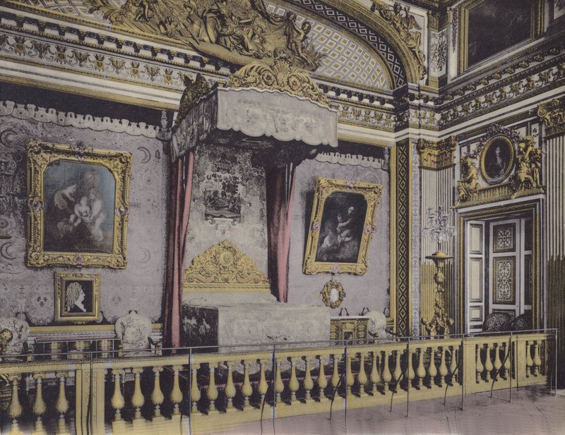 XIV. Lajos hálószoba, XIV. Lajos hálószoba (színes fotó) alkotó: (after) French Photographer
