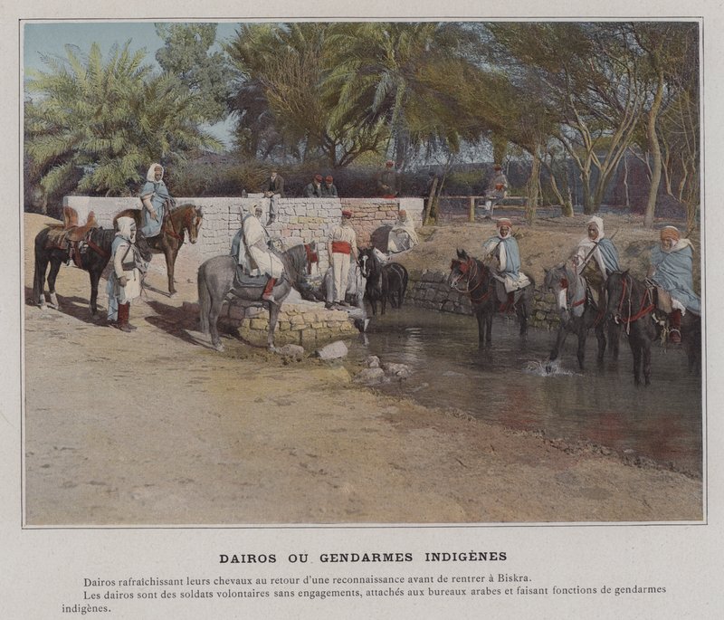 Dairos ou Gendarmes Indigenes (színes fotó) alkotó: (after) French Photographer