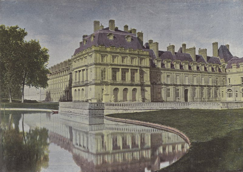 Fontainebleau, A szökőkút udvara (színes fotó) alkotó: (after) French Photographer