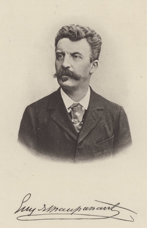 Guy de Maupassant, francia novellaíró és regényíró (f/w fotó) alkotó: (after) French Photographer