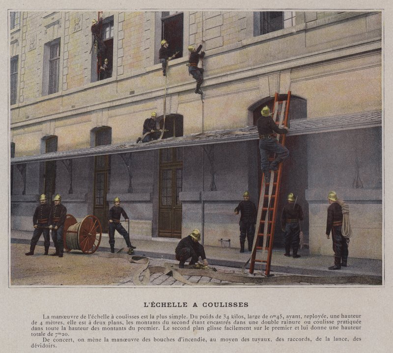 A létra csúszdákkal (színes fotó) alkotó: (after) French Photographer