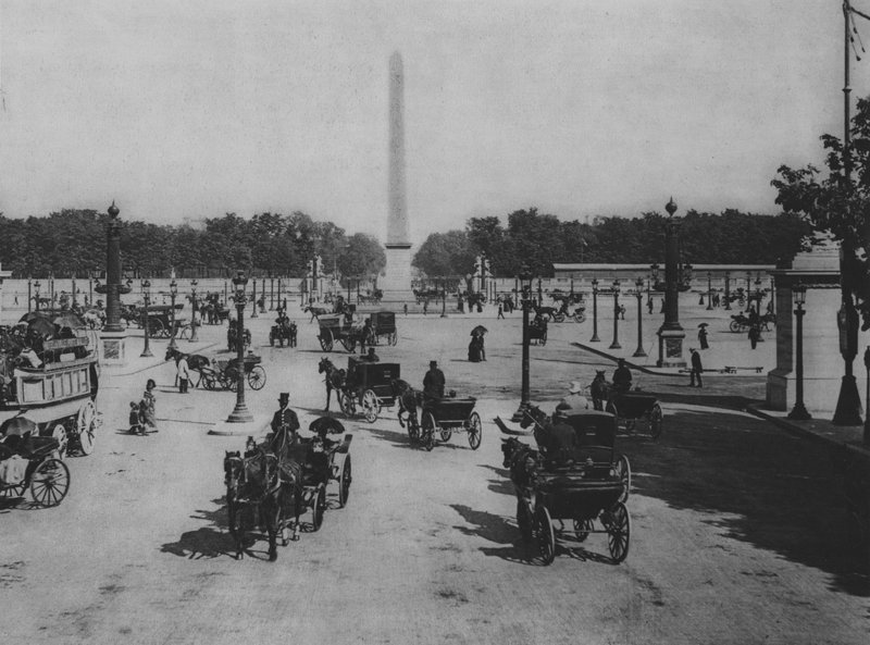 Place de la Concorde (f/w fotó) alkotó: (after) French Photographer