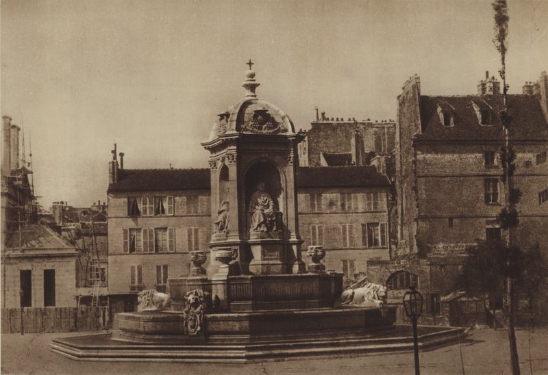 Place Saint-Sulpice 1853-ban (f/w fotó) alkotó: (after) French Photographer