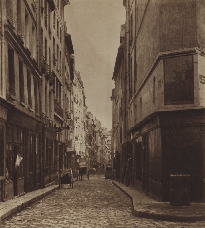 A rue des Moineaux 1866 körül, lebontották, hogy helyet adjon az Avenue de l