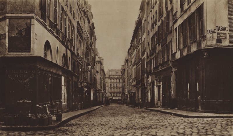 A rue des Moulins 1866 körül, lebontották, hogy helyet adjon az Avenue de l
