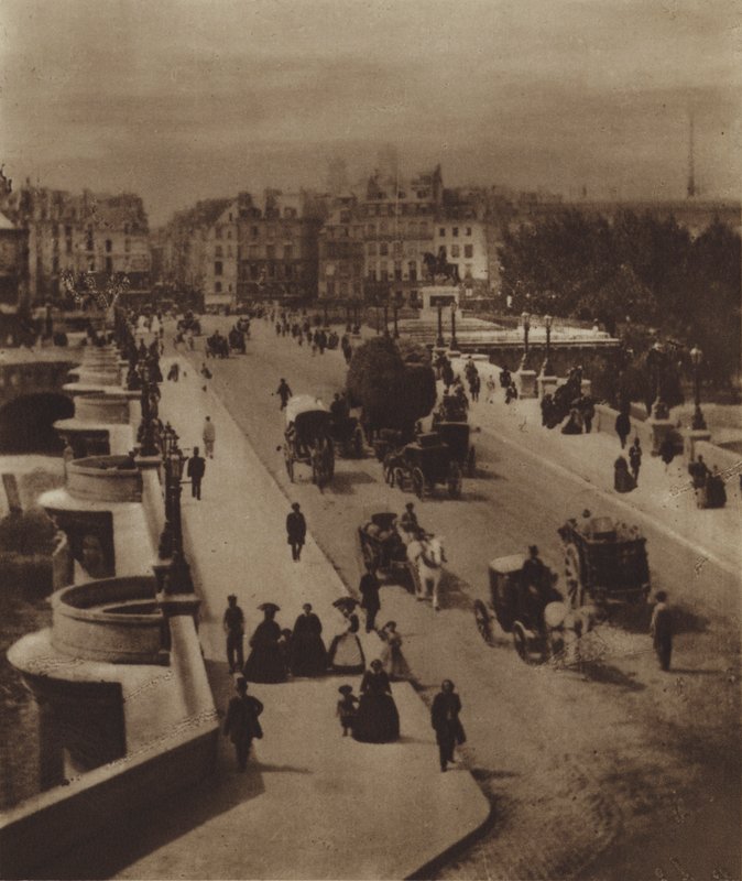 A Pont-Neuf délre nézve (f/w fotó) alkotó: (after) French Photographer