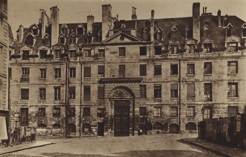 A Lycee Louis-le-Grand főbejárata 1887-ben (f/w fotó) alkotó: (after) French Photographer