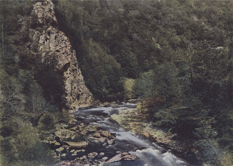 A Gorges de la Cere Siran és Lamativie között (színes fotó) alkotó: (after) French Photographer