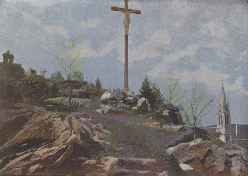 Lourdes, Le Calvaire (színes fotó) alkotó: (after) French Photographer