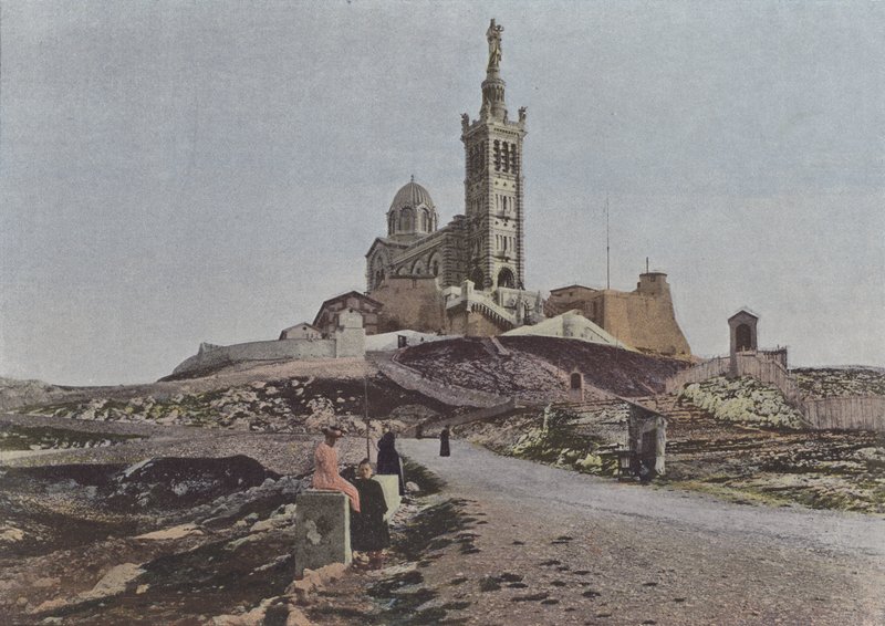Marseille, az Őrző Szűzanya (színes fotó) alkotó: (after) French Photographer