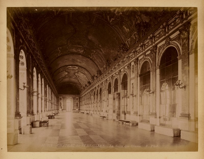 Párizs: Versailles, Tükörterem (s/w fotó) alkotó: (after) French Photographer