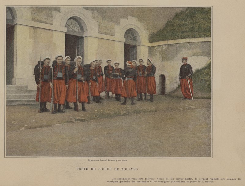 Zouaves Rendőrkapitányság (színes fotó) alkotó: (after) French Photographer