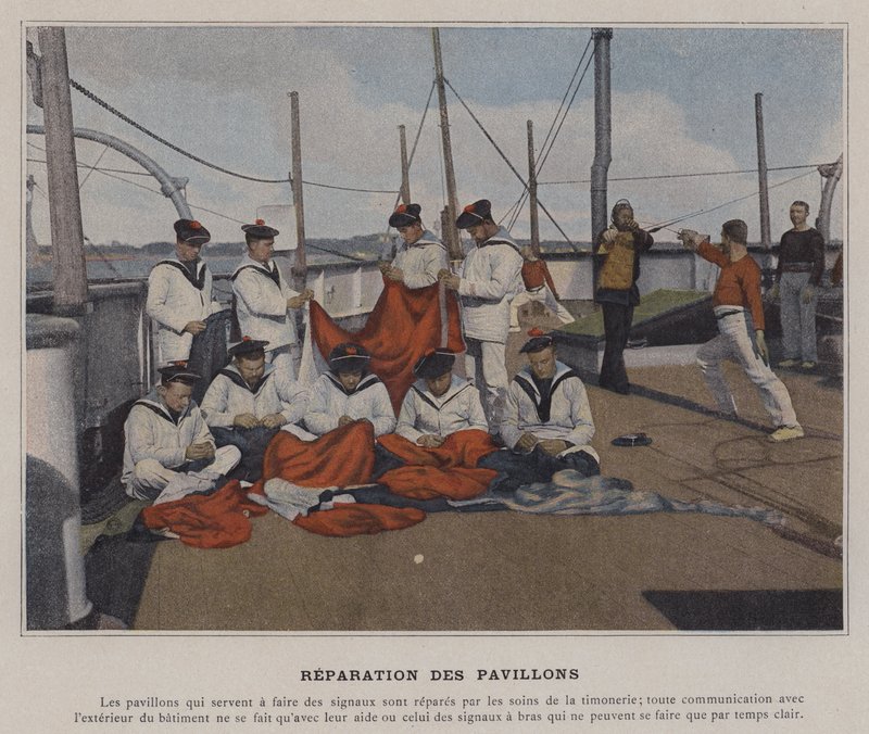 Reparation des Pavillons (színes fotó) alkotó: (after) French Photographer