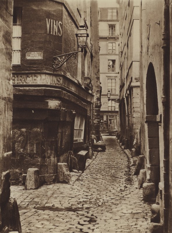 Rue Glatigny 1865-ben, a rakpart oldaláról (f/w fotó) alkotó: (after) French Photographer