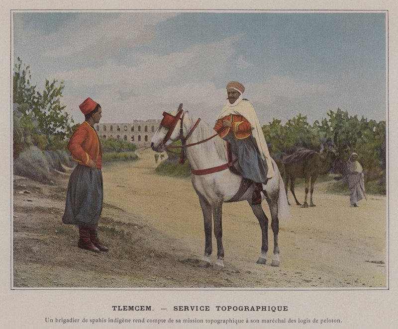 Tlemcen, Topográfiai Szolgálat (színes fotó) alkotó: (after) French Photographer