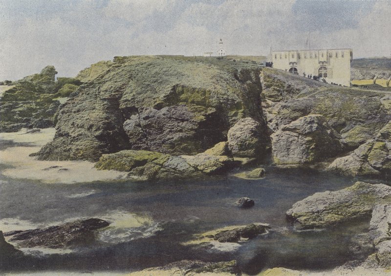 Régi erőd a Pointe des Poulains-nál, Belle-Ile-ben (színes fotó) alkotó: (after) French Photographer