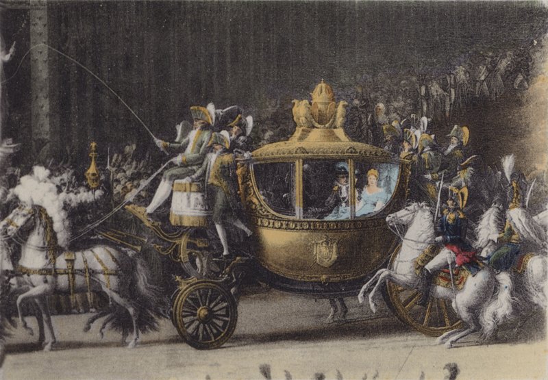 Napóleon 1. kocsija 1810. április 2., Napóleon 1. kocsija 1810. április 2. (színes fotó) alkotó: (after) French Photographer