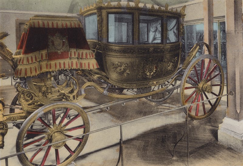 Voiture du Mariage de Napoleon III, III. Napóleon esküvőjének kocsija (színes fotó) alkotó: (after) French Photographer