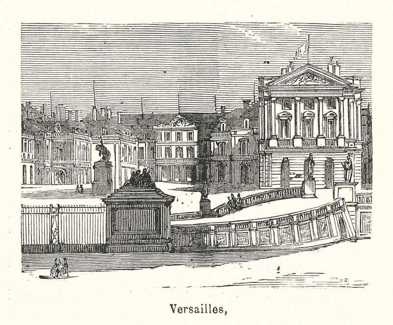 Versailles (metszet) alkotó: (after) French School
