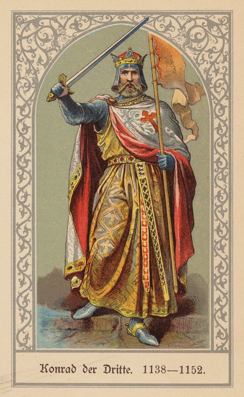 III. Konrád, Szent Római császár (színes litográfia) alkotó: (after) German School
