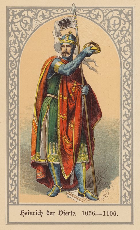 IV. Henrik, szent római császár (színes litográfia) alkotó: (after) German School