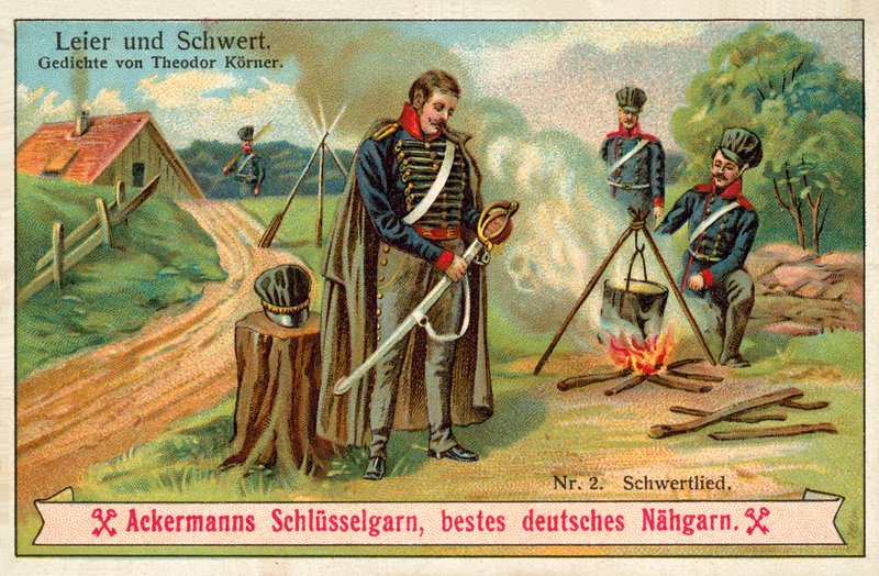Karddal (chromolitho) alkotó: (after) German School