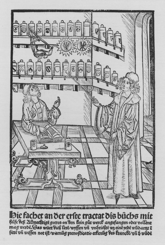 Hieronymus Brunschwig Cirurgia könyve (litho) alkotó: (after) German School