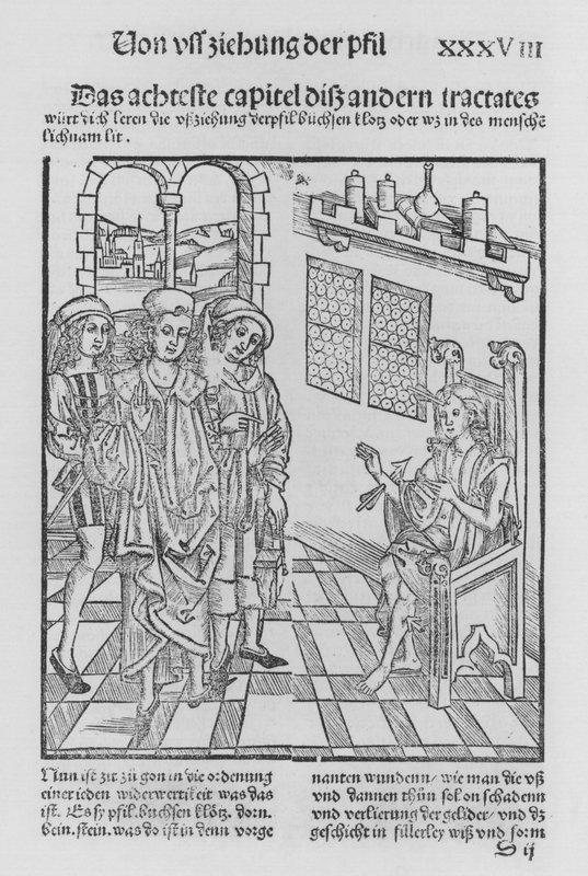 Hieronymus Brunschwig Cirurgia könyve (litho) alkotó: (after) German School
