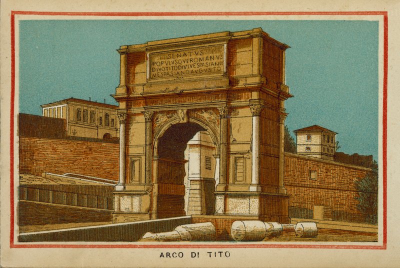 Roma / Róma: Titus íve (színes litográfia) alkotó: (after) Italian School