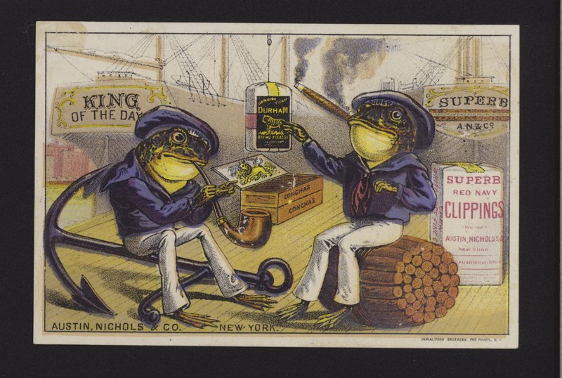 Az Austin Nichols & Co tobacco reklámja, New York alkotó: American School