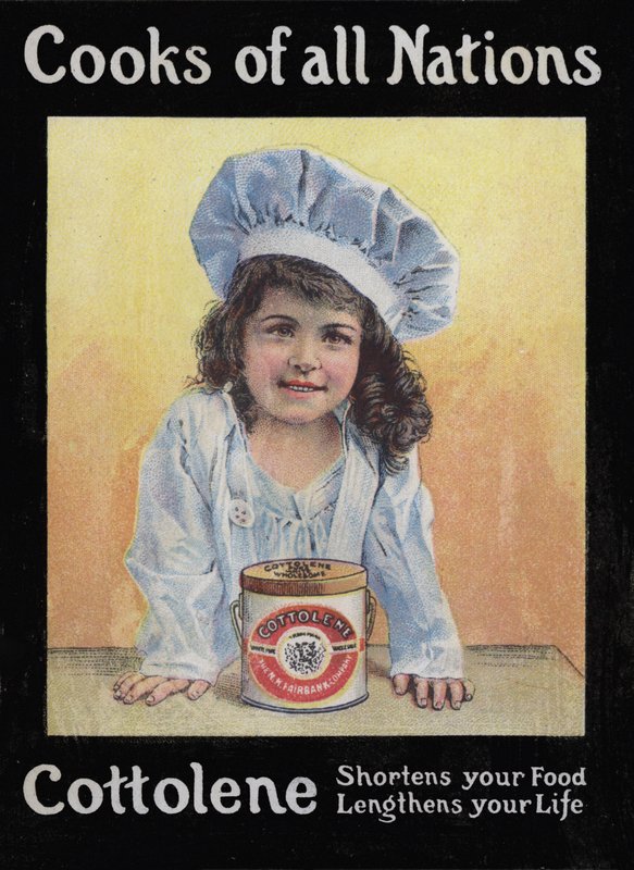 Borítóillusztráció a Cooks Of All Nations című füzethez, amelyet a Cottolene készített alkotó: American School