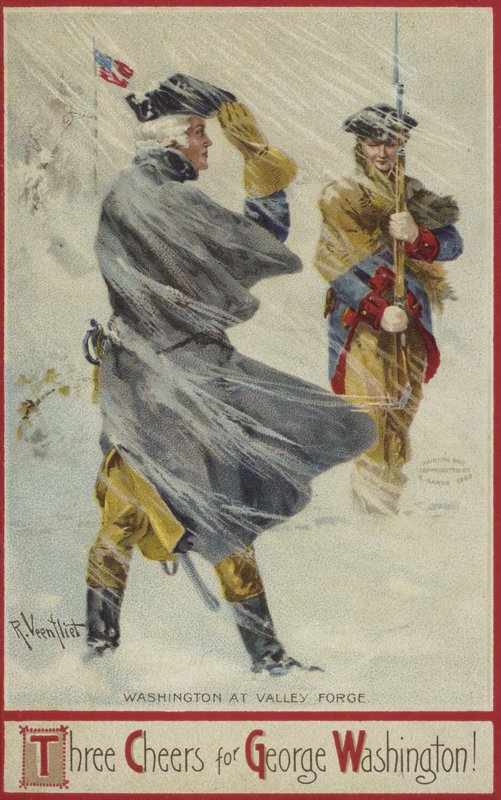 George Washington Valley Forge-ban alkotó: American School