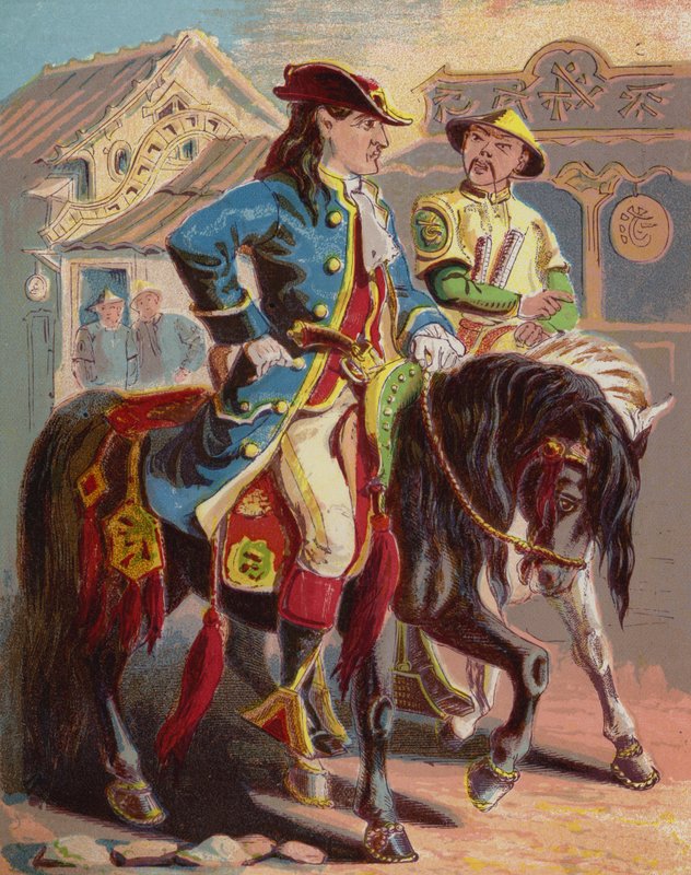 Illusztráció Robinson Crusoe-hoz alkotó: American School