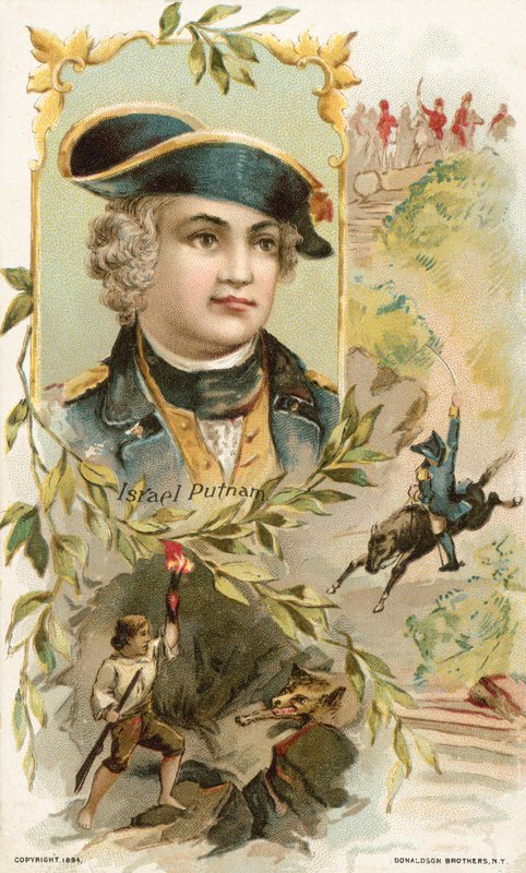 Israel Putnam, az amerikai függetlenségi háború amerikai tábornoka alkotó: American School