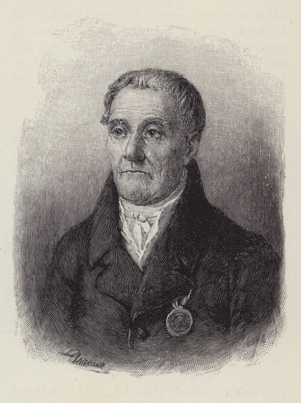 Joachim Nettelbeck, a pomerániai Kolberg város polgármestere, amelyet a franciák ostromoltak 1807-ben a napóleoni háborúk alatt alkotó: American School
