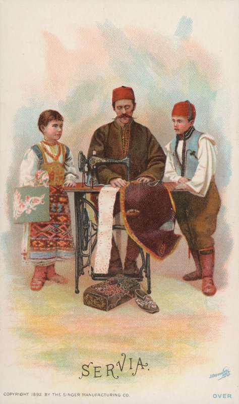 Varrógép, Servia alkotó: American School