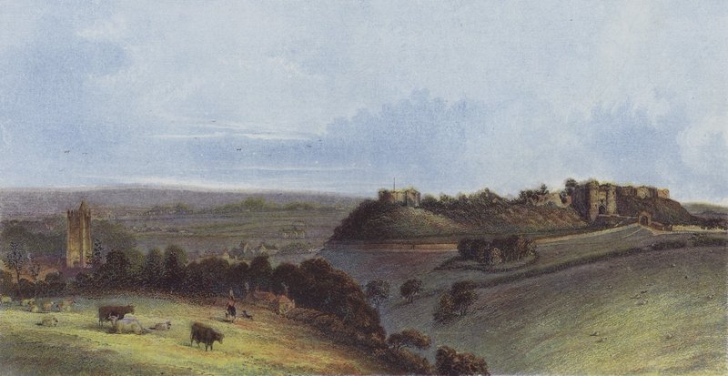 Carisbrooke kastély és falu alkotó: English School