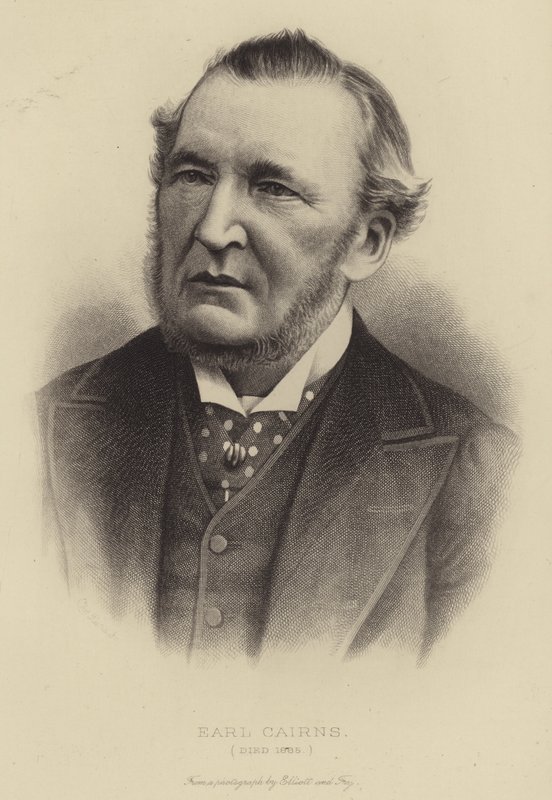 Earl Cairns, meghalt 1885-ben alkotó: English School