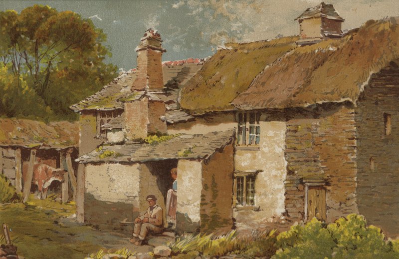 Parasztház Ilfracombe közelében, Észak-Devonban alkotó: English School