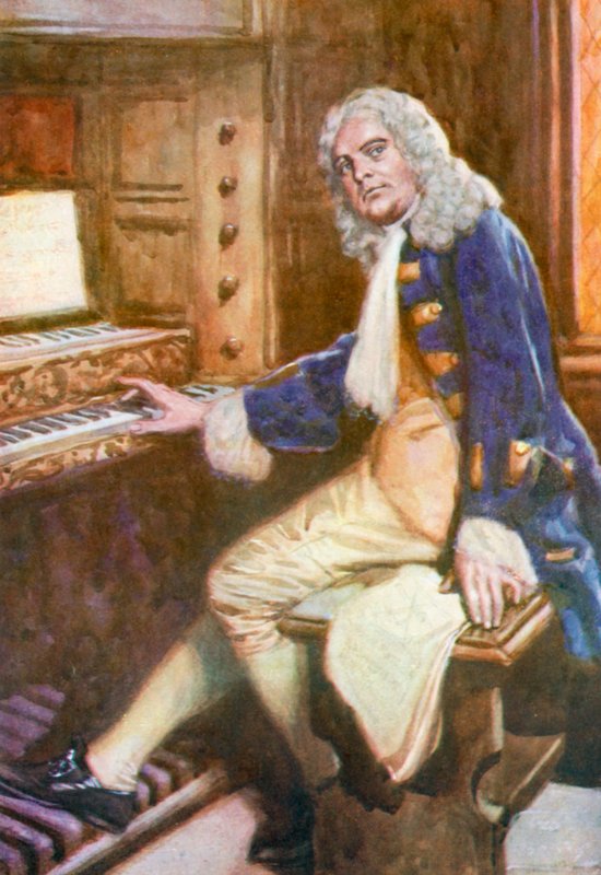 Händel, a Halleluja kórus kidolgozása alkotó: English School
