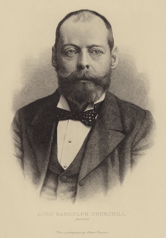 Lord Randolph Churchill, meghalt 1895-ben alkotó: English School