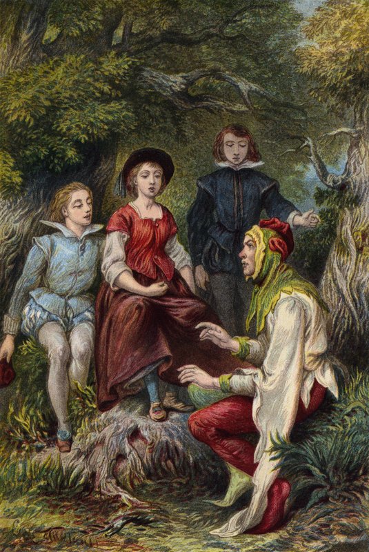 Shakespeare, Ahogy tetszik, V. felvonás, 3. jelenet alkotó: English School