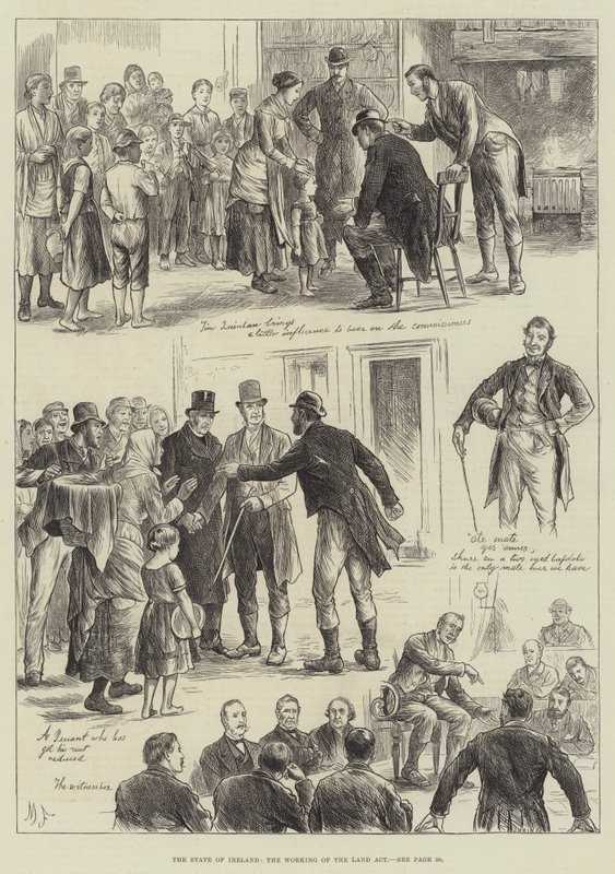 Írország állam, a Working of the Land Act alkotó: English School