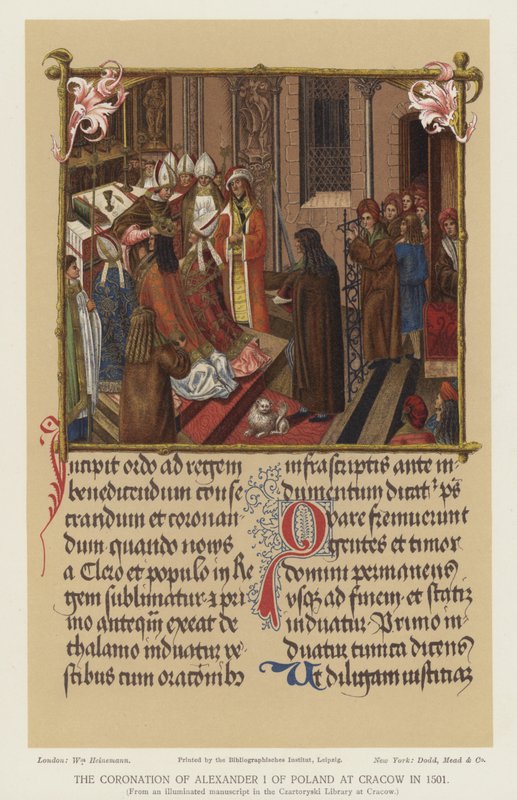 I. Lengyel Sándor megkoronázása Krakkóban 1501-ben alkotó: English School