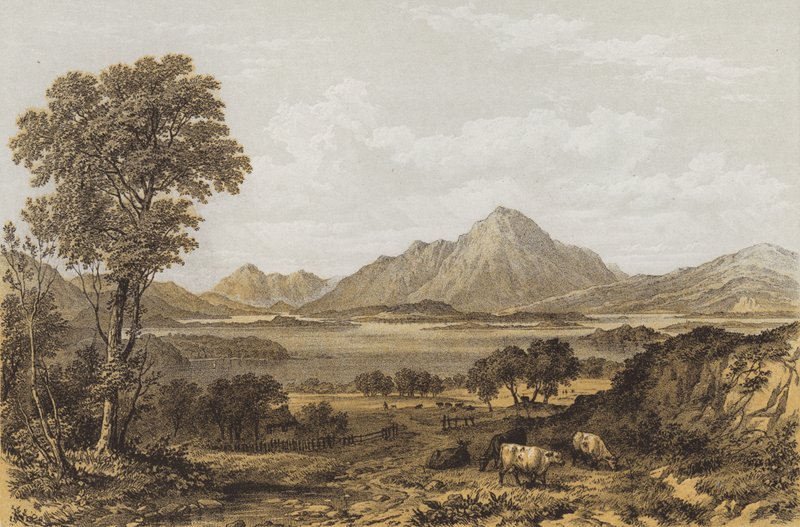 Kilátás a Loch Lomondra délről alkotó: English School