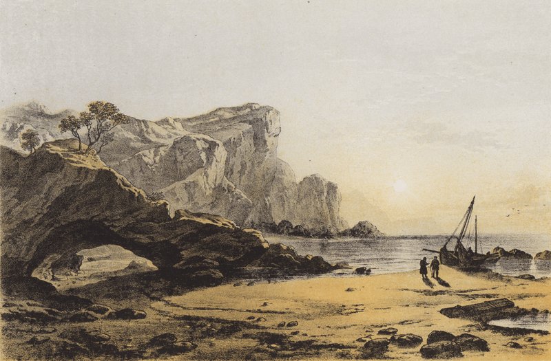 Kilátás a Sleat-partra, Skye szigetére alkotó: English School