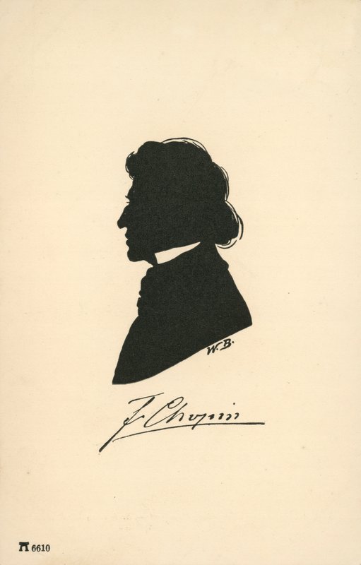Frederic Chopin sziluettje alkotó: European School